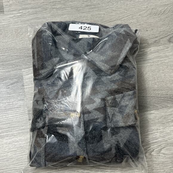 Simply Southern Cropped Navajo Gray Jacket Shacket Western Size Small - Picture 7 of 7